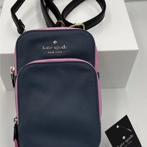 Kate Spade Chelsea Colorblock Nylon North South Dual Zip Phone Crossbody Bag
